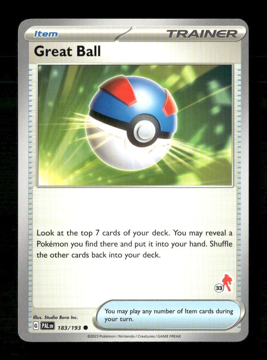Great Ball 33 #183/193 Pokemon Battle Academy 2024