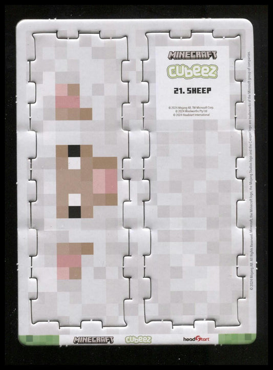 Minecraft Cubeez Sheep #21 Near Mint