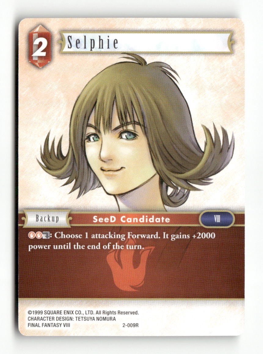 Selphie 2-009R Rare Opus II Final Fantasy Near Mint