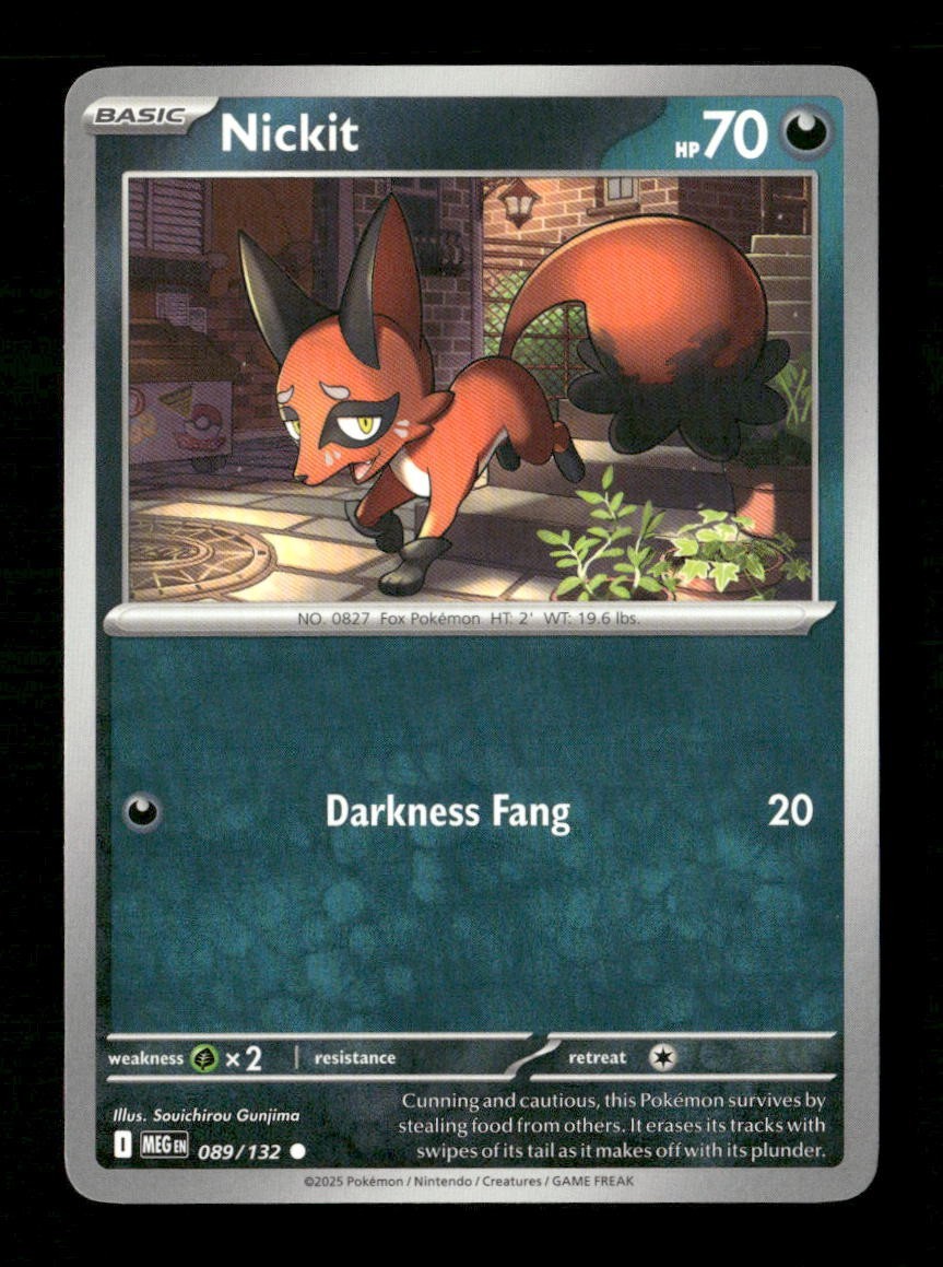 Nickit #089/132 Normal Pokemon Mega Evolution