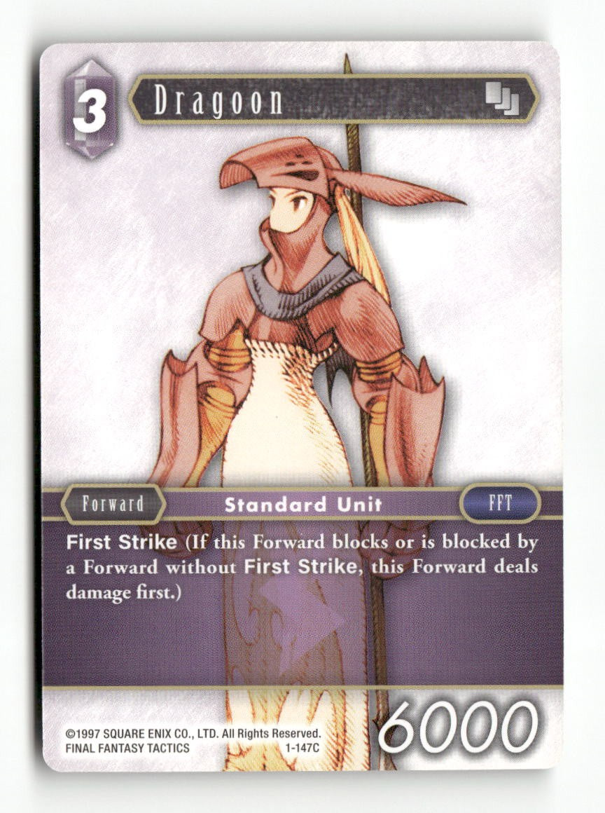 Dragoon (Female Unit) 1-147C Common Opus I Final Fantasy Near Mint