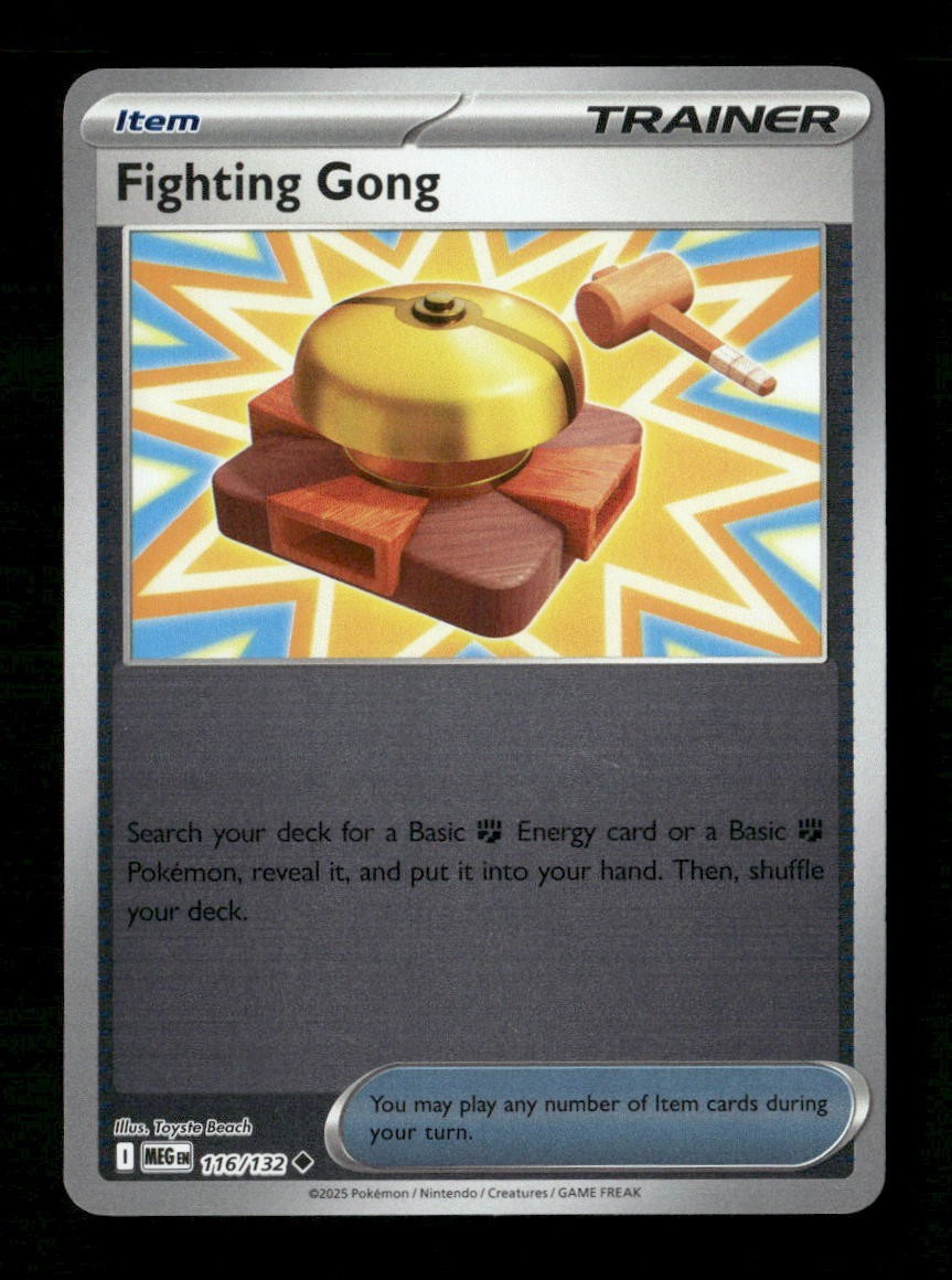 Fighting Gong #116/132 Reverse Holofoil Pokemon Mega Evolution