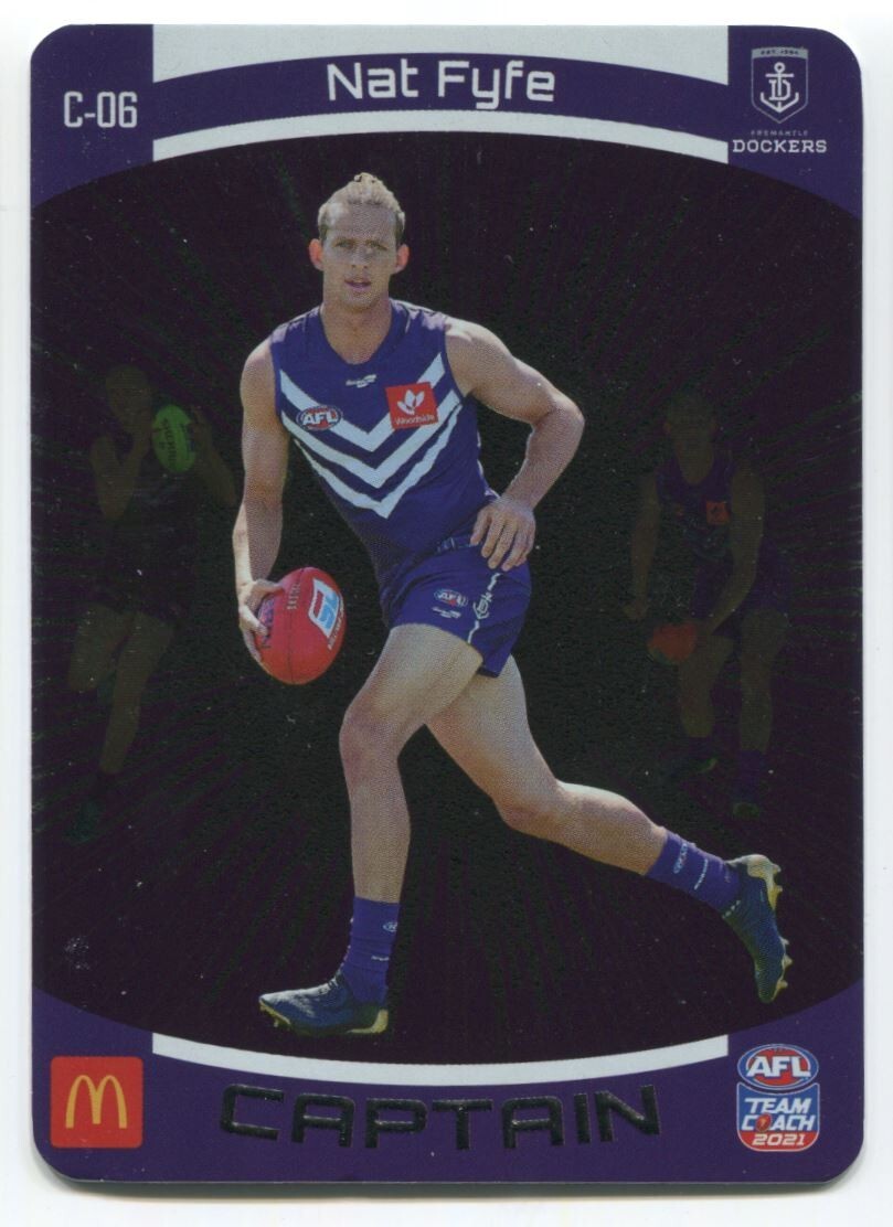 AFL 2021 McDonalds Captain Fremantle Dockers Nat Fyfe #C-06 Near Mint
