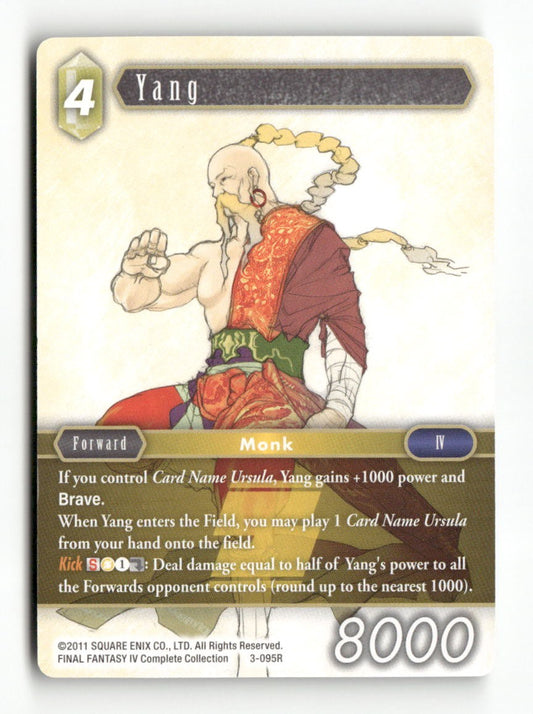 Yang 3-095R Rare Opus III Final Fantasy Near Mint
