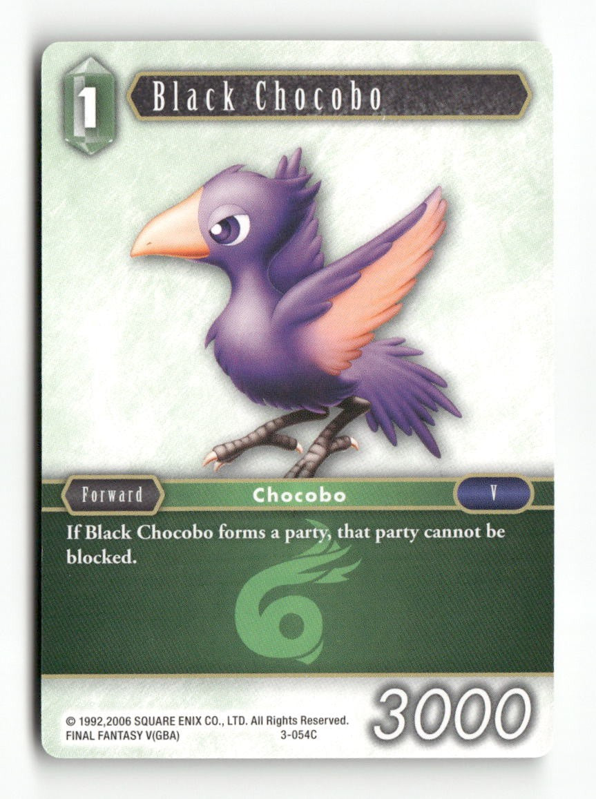 Black Chocobo 3-054C Common Opus III Final Fantasy Near Mint