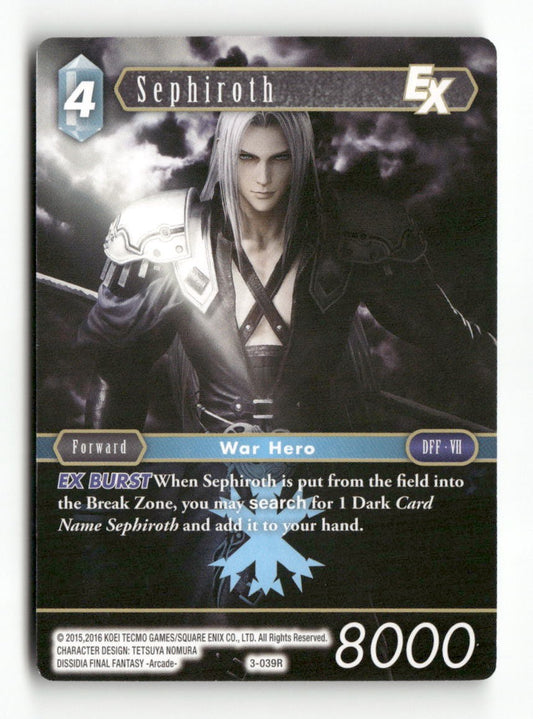 Sephiroth EX 3-039R Rare Opus III Final Fantasy Near Mint