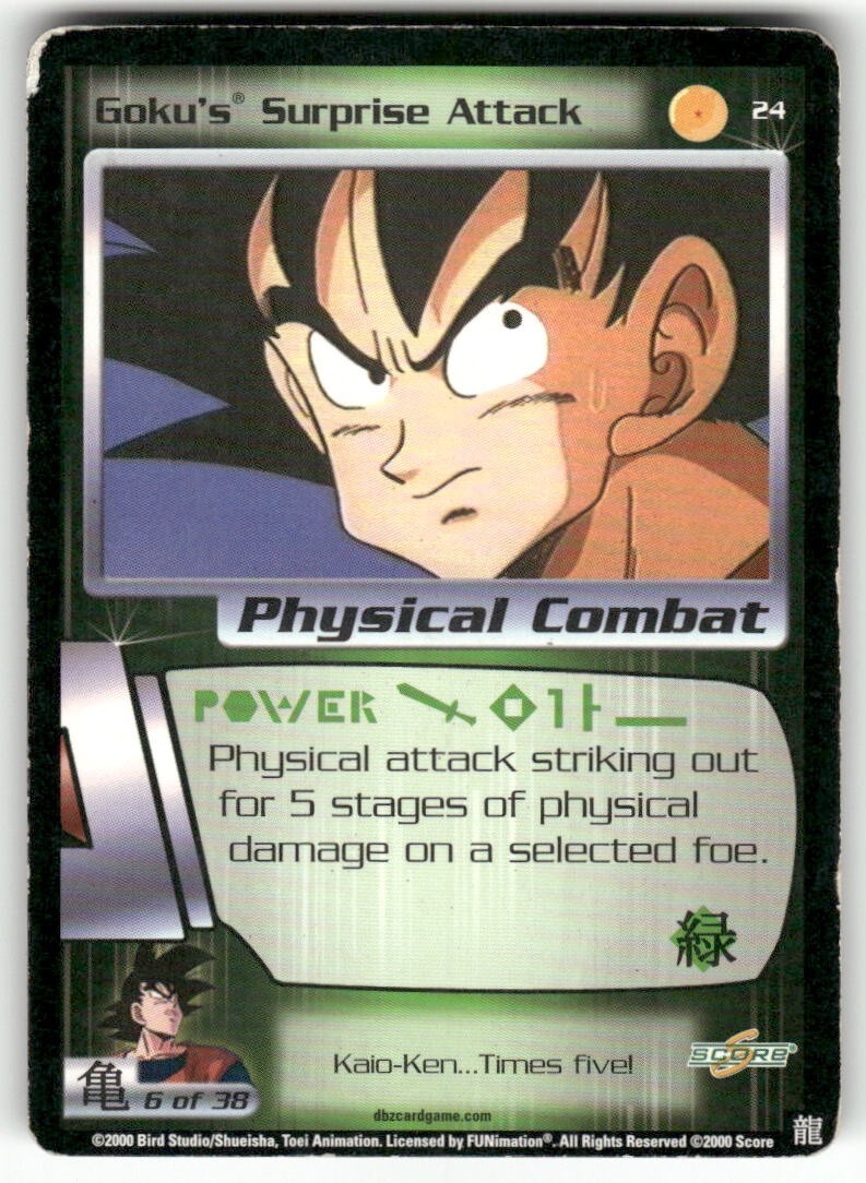 Dragon Ball Z Score Goku's Surprise Attack #24 Very Good