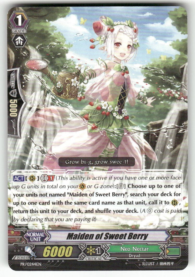 Cardfight Vanguard Maiden of Sweet Berry #PR/0244EN PR