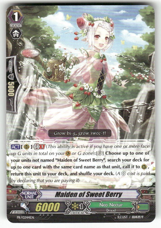Cardfight Vanguard Maiden of Sweet Berry #PR/0244EN PR