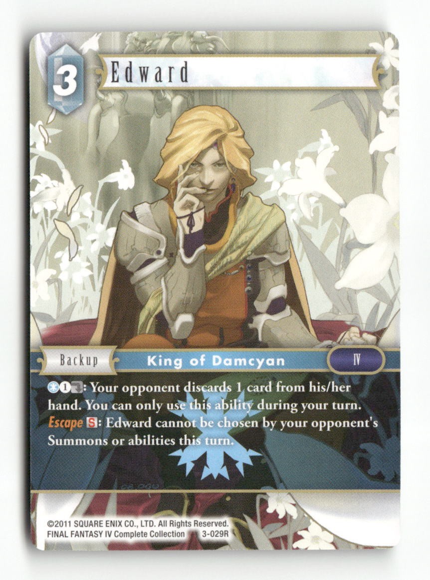 Edward 3-029R Rare Opus III Final Fantasy Near Mint