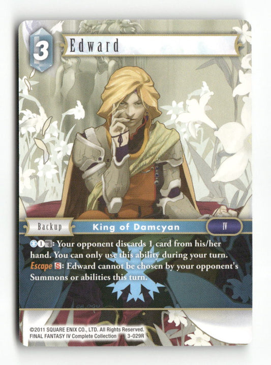 Edward 3-029R Rare Opus III Final Fantasy Near Mint