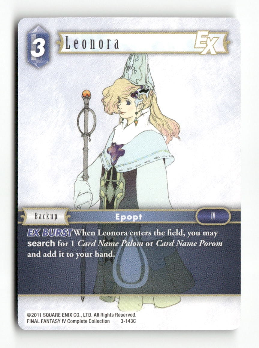 Leonora EX 3-143C Common Opus III Final Fantasy Near Mint