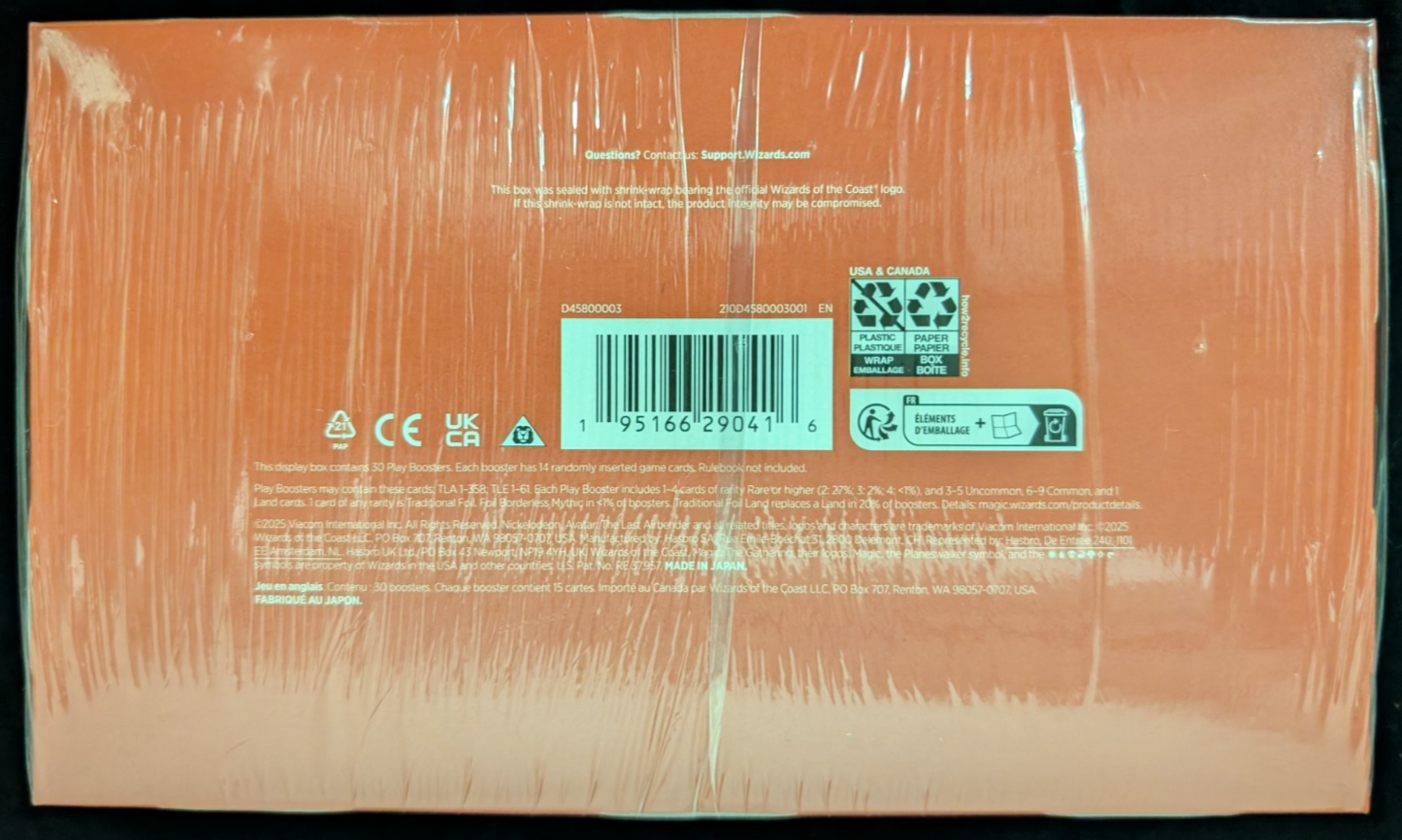 MTG Magic The Gathering SEALED NEW Avatar The Last Airbender Play Booster Box