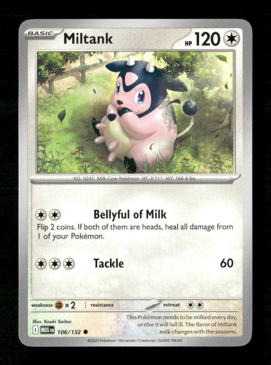 Miltank #106/132 Normal Pokemon Mega Evolution