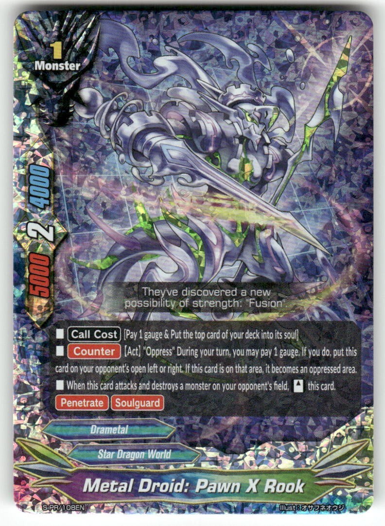 Future Card Buddyfight Metal Droid: Pawn X Rook Foil #S-PR/108EN