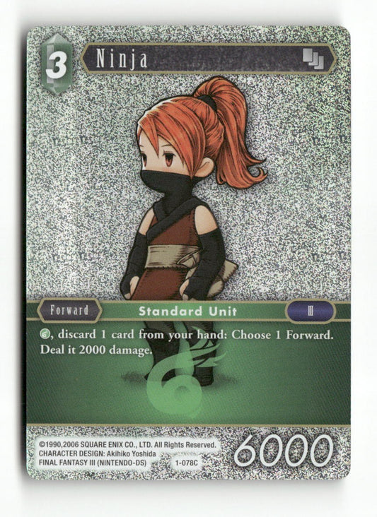 Ninja (Refia) 1-078C Common Opus I Final Fantasy Foil Near Mint WAVE 1