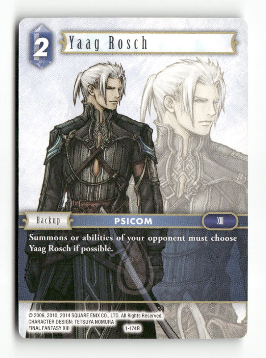 Yaag Rosch 1-174R Rare Opus I Final Fantasy Near Mint