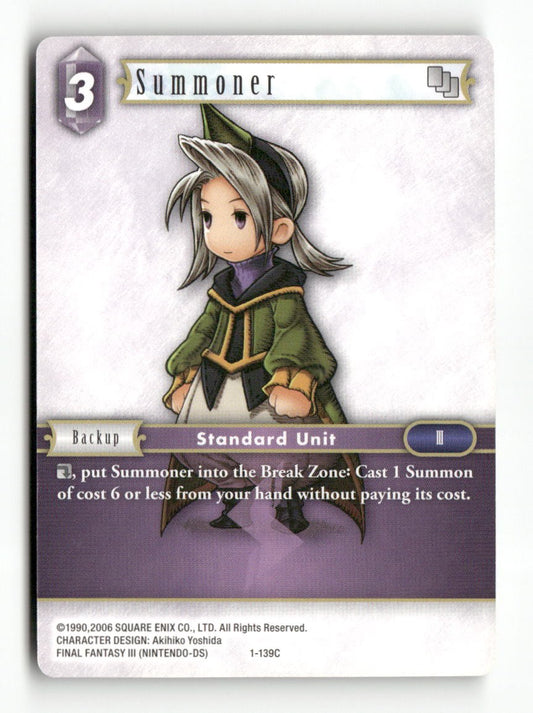 Summoner (Luneth) 1-139C Common Opus I Final Fantasy Near Mint