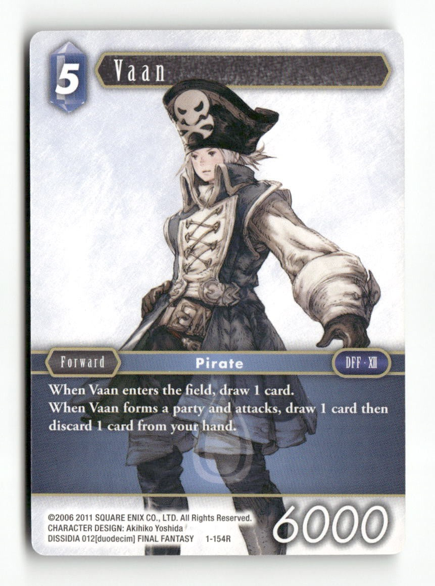 Vaan (Rare) 1-154R Rare Opus I Final Fantasy Near Mint