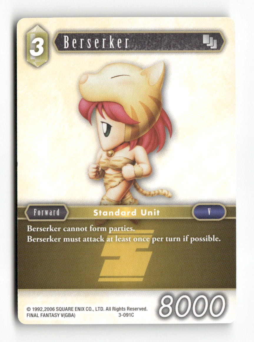 Berserker 3-091C Common Opus III Final Fantasy Near Mint
