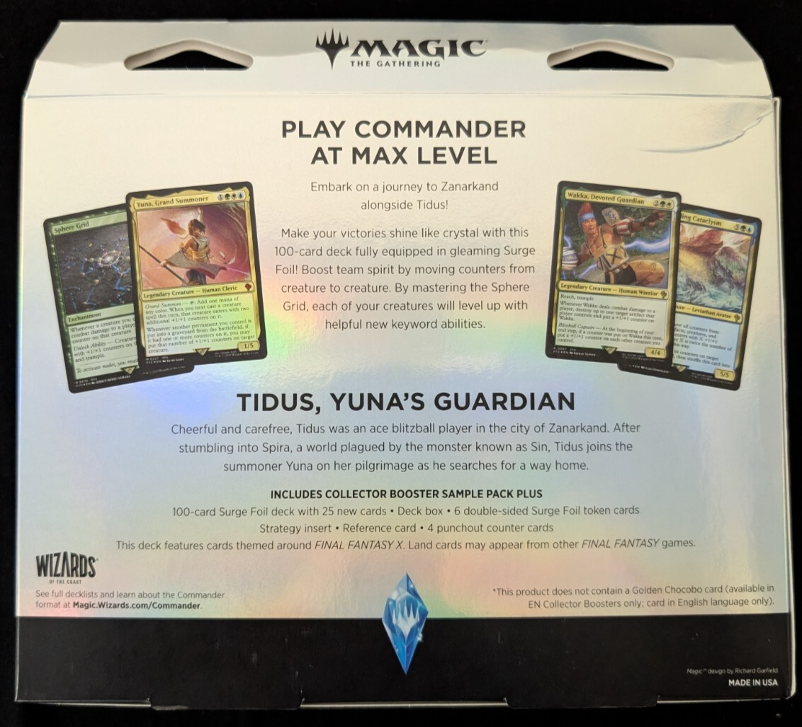 MTG Magic The Gathering Final Fantasy Collector Commander Deck Bundle NEW SEALED