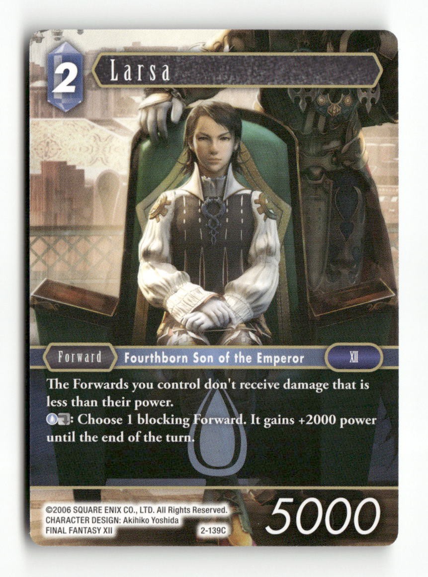 Larsa 2-139C Common Opus II Final Fantasy Near Mint