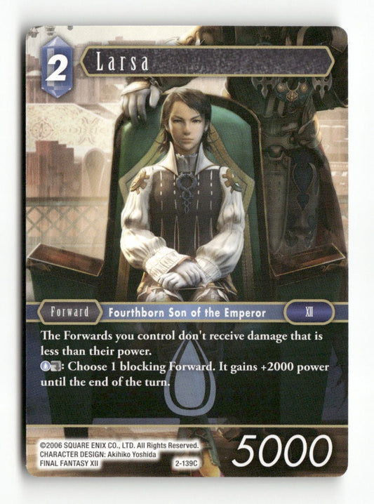Larsa 2-139C Common Opus II Final Fantasy Near Mint