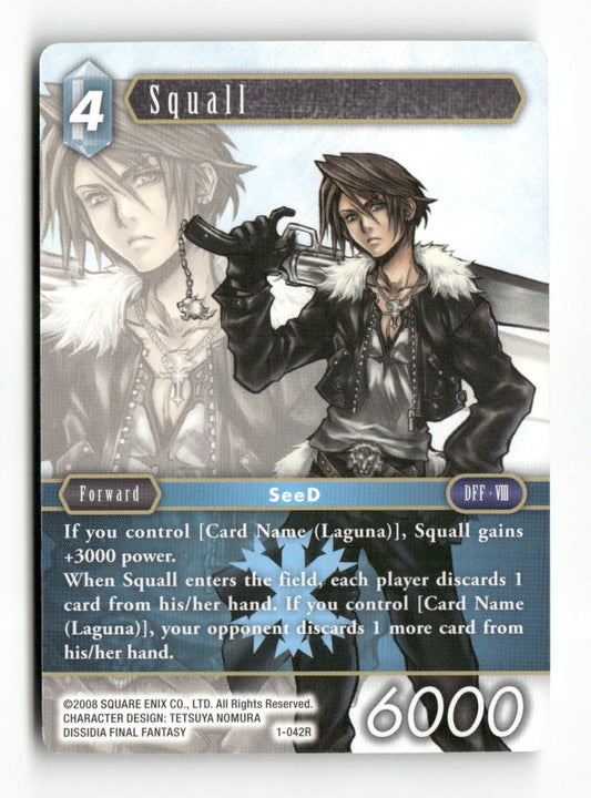 Squall (Rare) 1-042R Rare Opus I Final Fantasy Near Mint