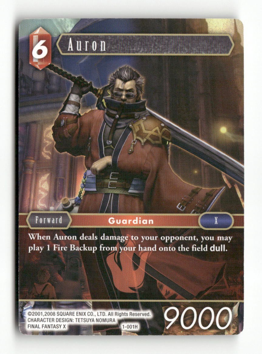 Auron (Hero) 1-001H Hero Opus I Final Fantasy Near Mint