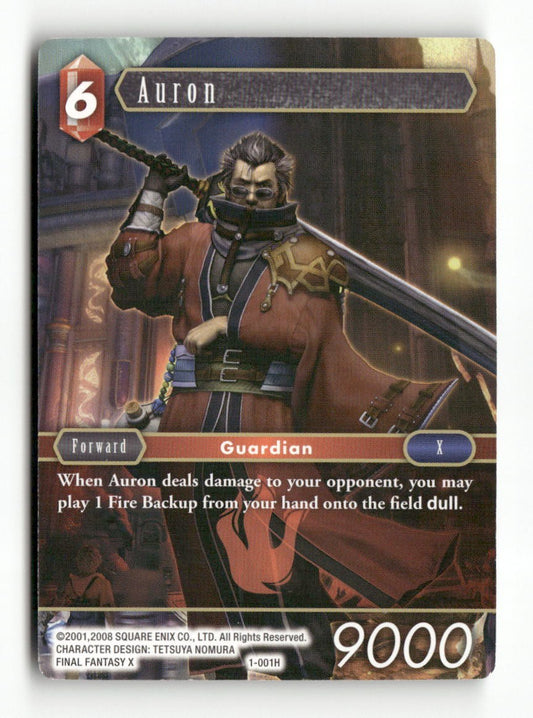 Auron (Hero) 1-001H Hero Opus I Final Fantasy Near Mint