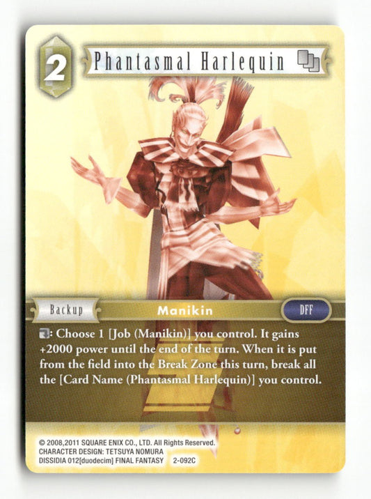 Phantasmal Harlequin 2-092C Common Opus II Final Fantasy Near Mint