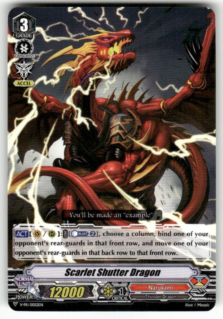 Cardfight Vanguard Scarlet Shutter Dragon #V-PR/0052EN PR