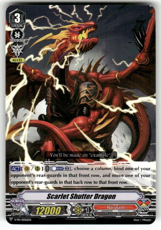 Cardfight Vanguard Scarlet Shutter Dragon #V-PR/0052EN PR
