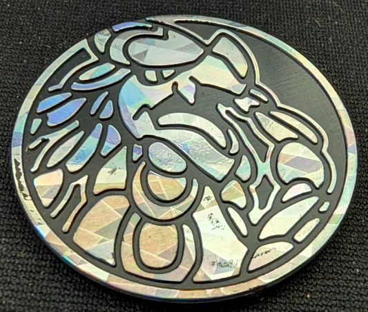 Pokemon Flip Coin Cracked Ice Holofoil Kommo-o
