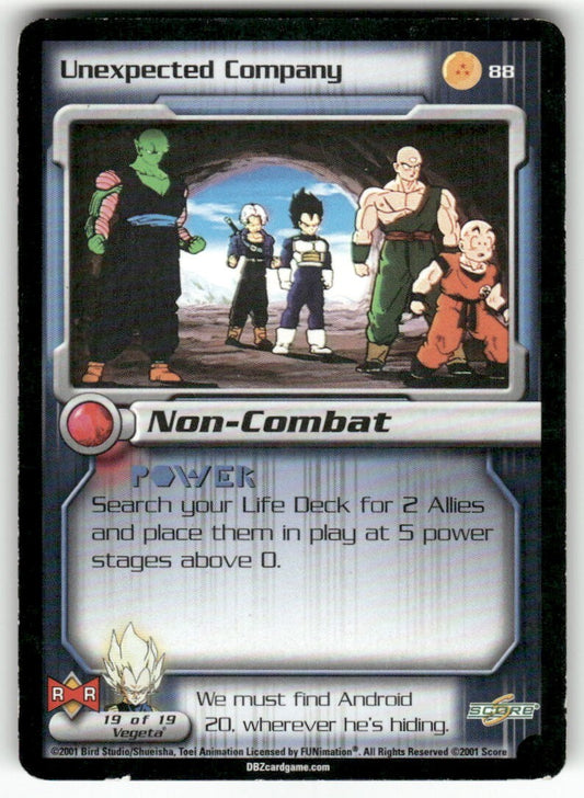 Dragon Ball Z Score Unexpected Company #88 Very Good