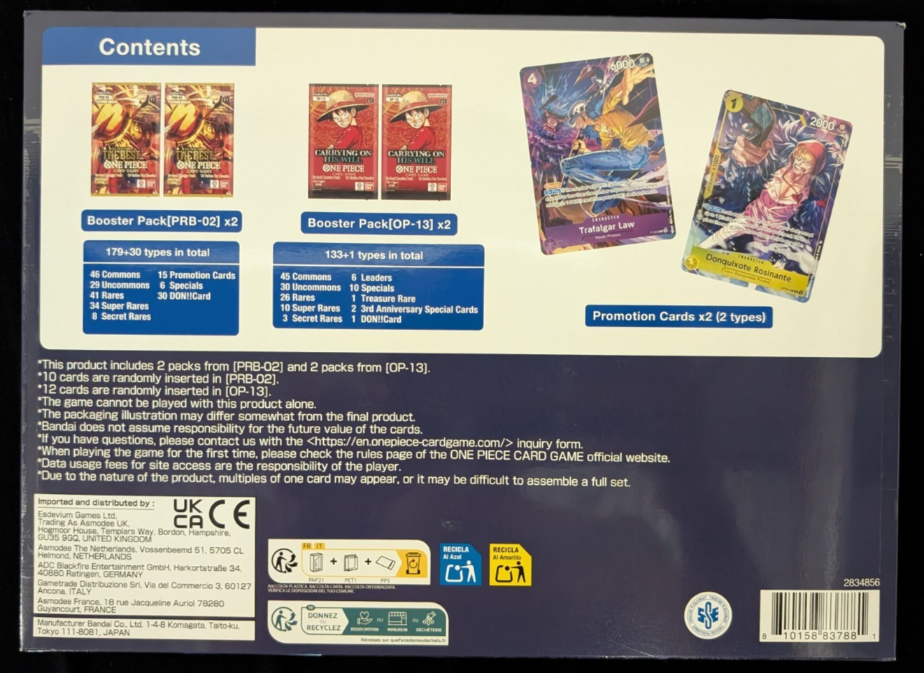 Illustration Box Vol.6 NEW SEALED IB06 English OP13 PRB-02 One Piece TCG