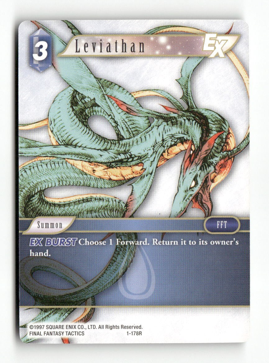 Leviathan EX 1-178R Rare Opus I Final Fantasy Near Mint