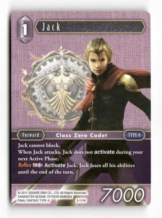 Jack 3-111H Hero Opus III Final Fantasy Near Mint