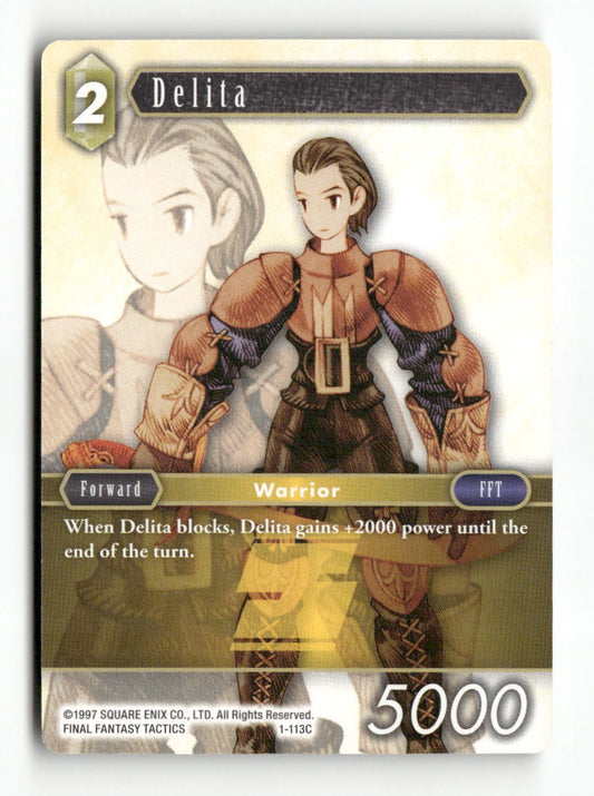 Delita (Common) 1-113C Common Opus I Final Fantasy Near Mint