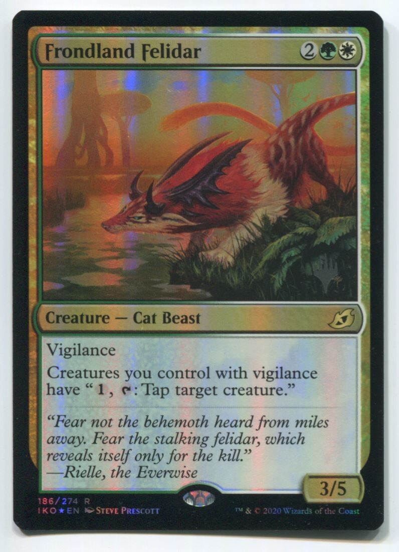 MTG Magic IKO Frondland Felidar Foil #186 Near Mint