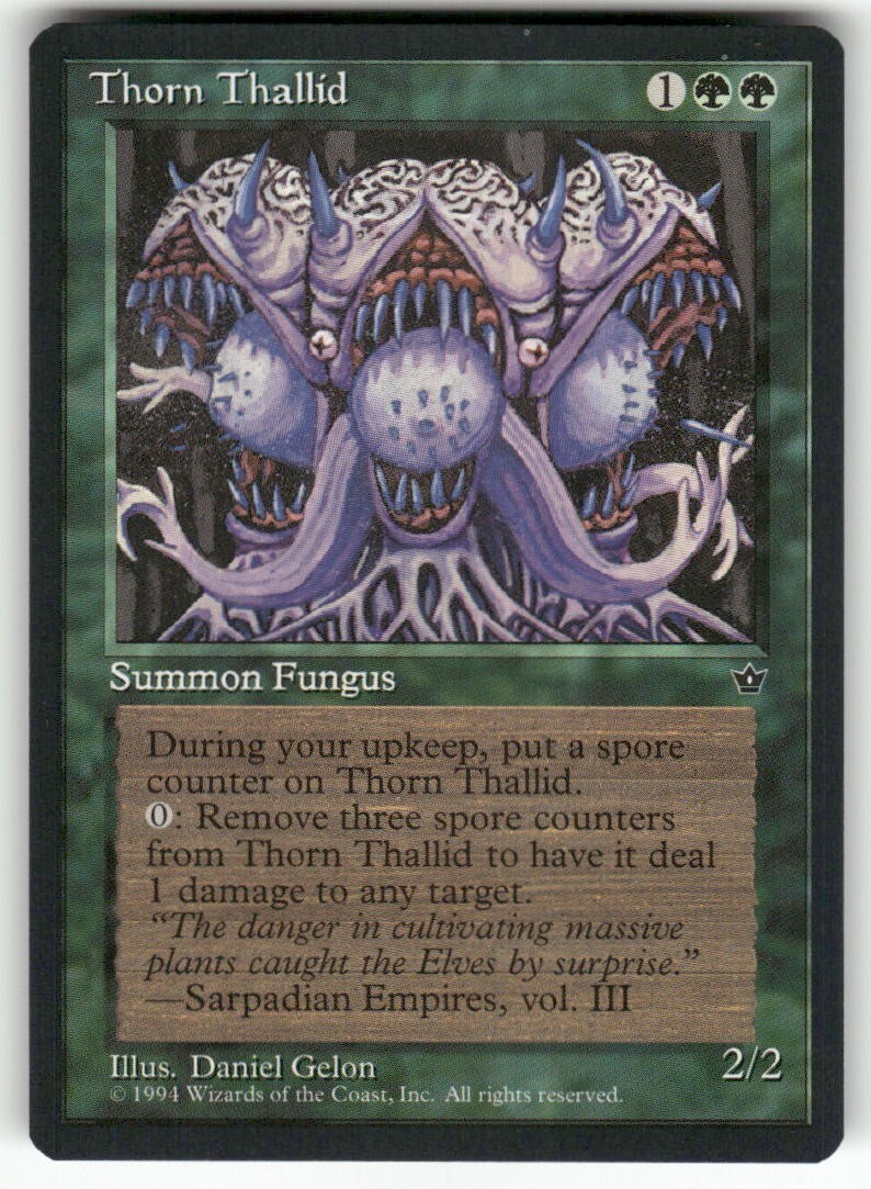 MTG Magic 1994 Fallen Empires Thorn Thallid Near Mint