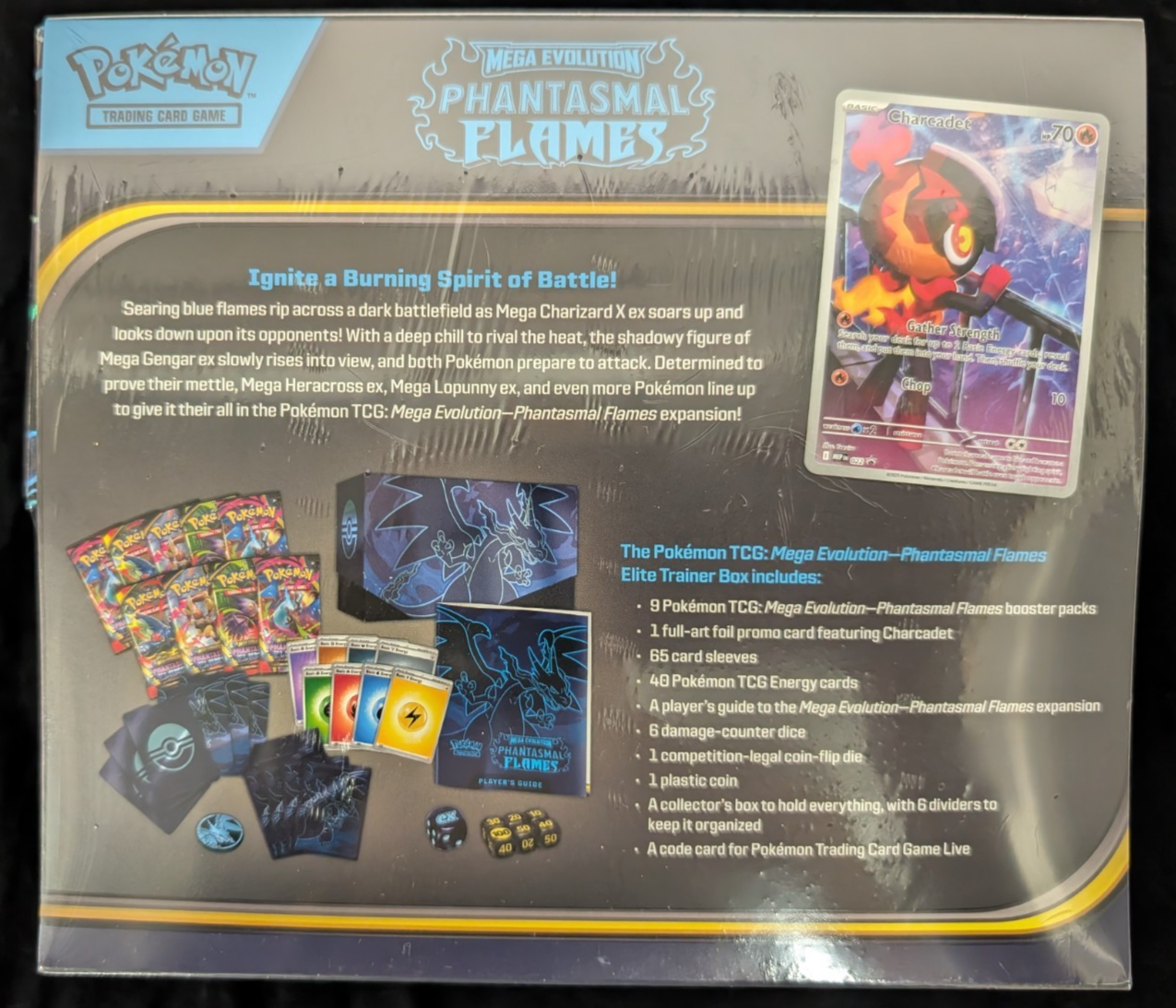 Phantasmal Flames ETB Elite Trainer Box Pokemon TCG NEW SEALED