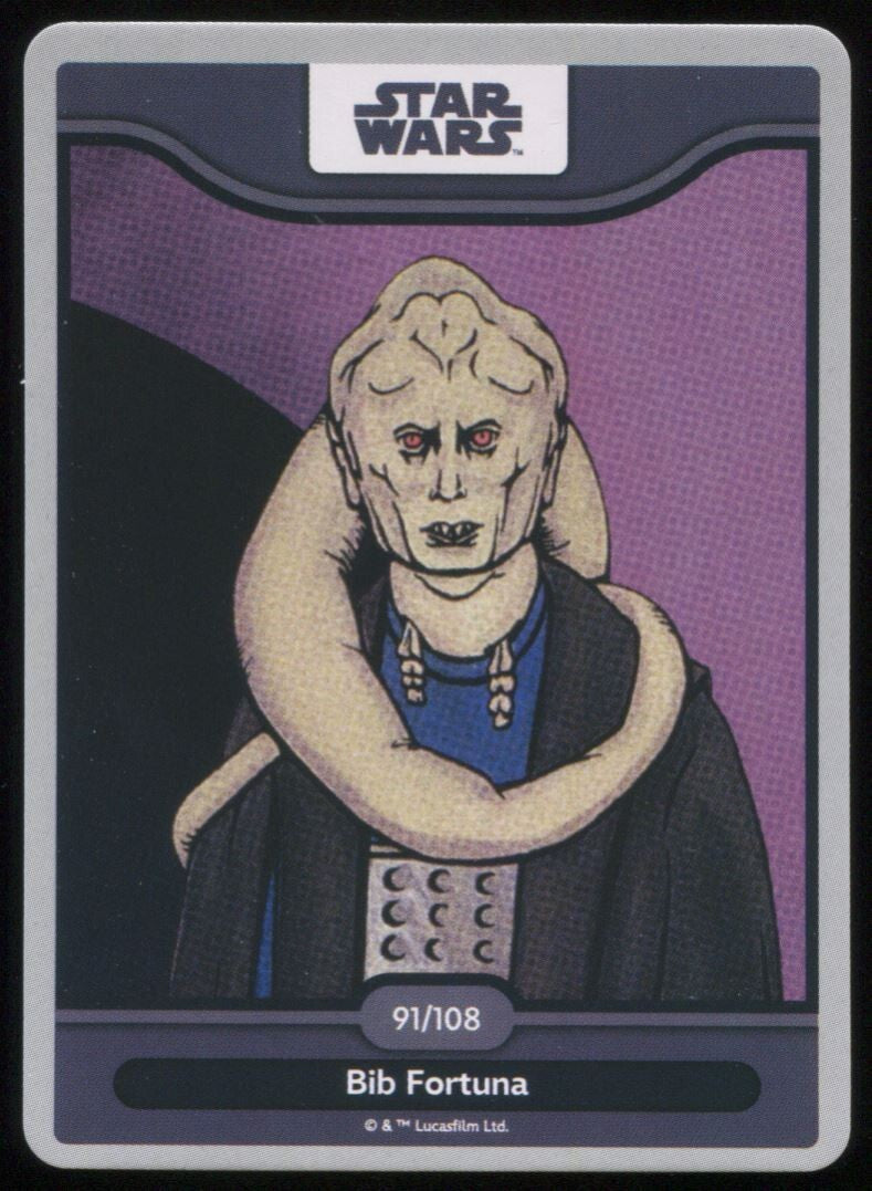 Worlds of Wonder Star Wars Bib Fortuna #91 Near Mint