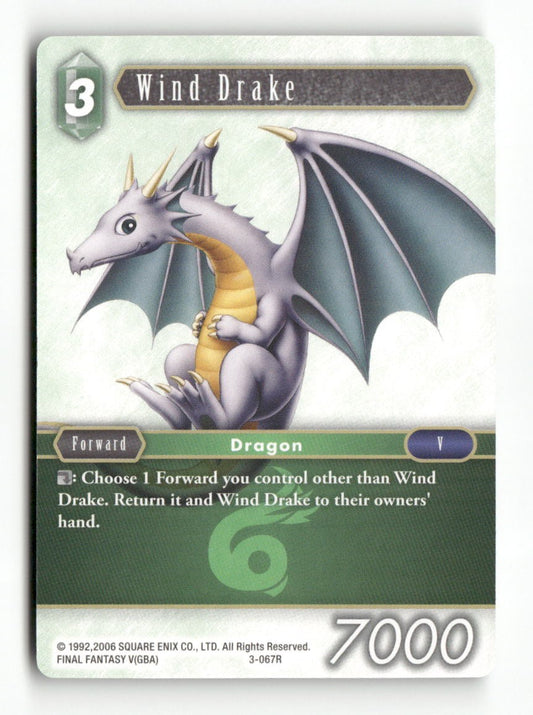 Wind Drake 3-067R Rare Opus III Final Fantasy Near Mint