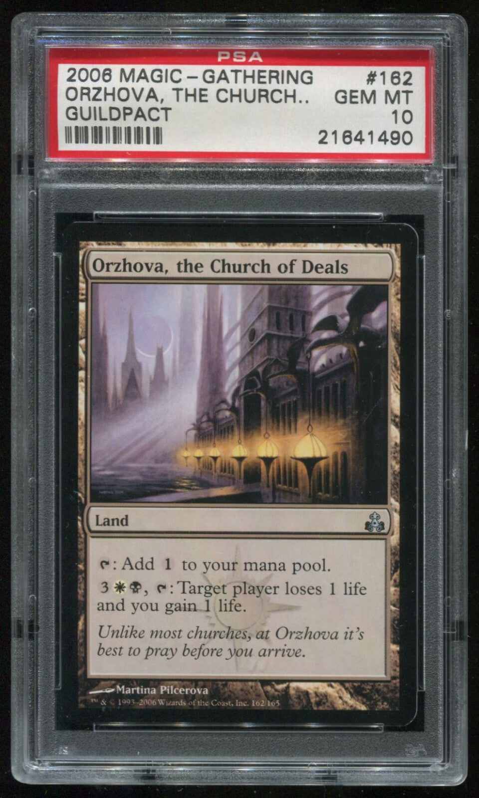 MTG Magic 2006 Guildpact Orzhova The Church Of Deals #162 PSA 10 Gem Mint