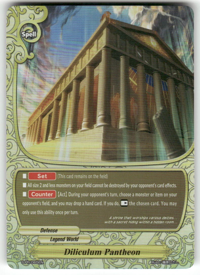 Future Card Buddyfight Diliculum Pantheon Foil #S-PR/065EN