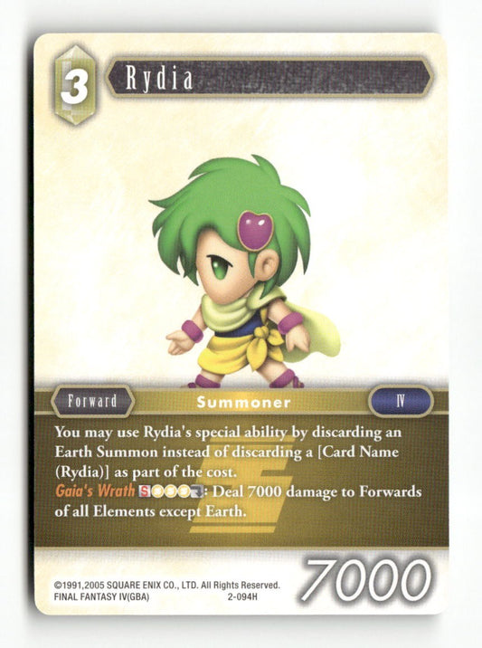 Rydia 2-094H Hero Opus II Final Fantasy Near Mint