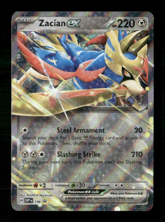 Zacian EX #198 Scarlet & Violet Promo Slashing Legends Tin