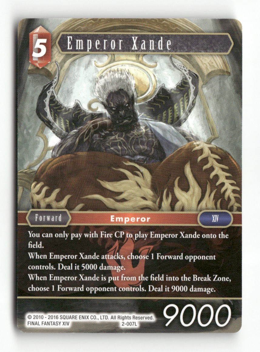 Emperor Xande 2-007L Legend Opus II Final Fantasy Near Mint