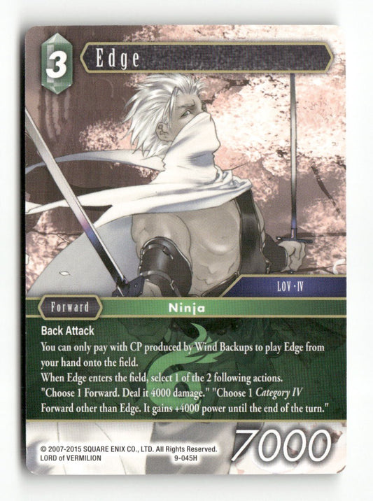 Edge 9-045H Hero Opus IX Final Fantasy Near Mint